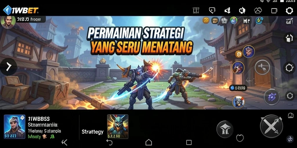 Tampilan antarmuka strategi yang menarik dan interaktif di 11WBET.