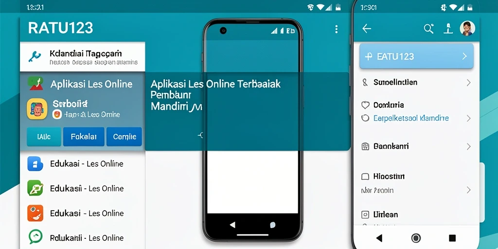Tampilan antarmuka aplikasi RATU123 yang intuitif dan menarik.
