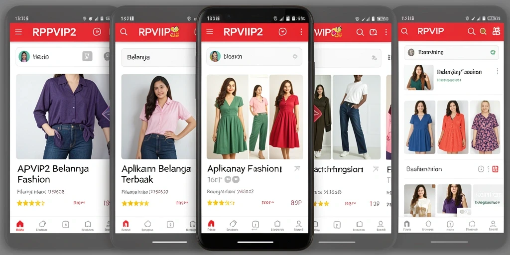 Tampilan antarmuka RPVIP2 dengan pilihan fashion menarik.