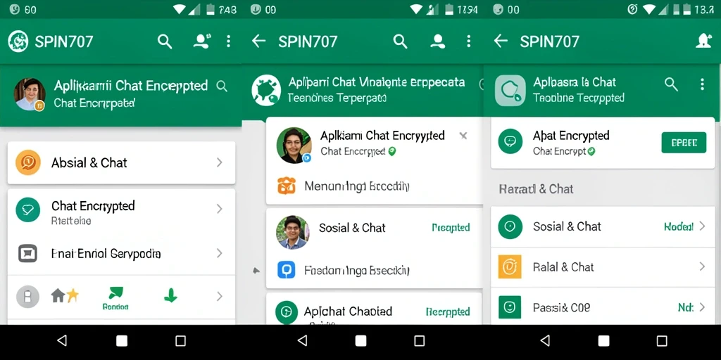 Antarmuka SPIN707 yang menawan dan fungsional untuk Chat Encrypted.